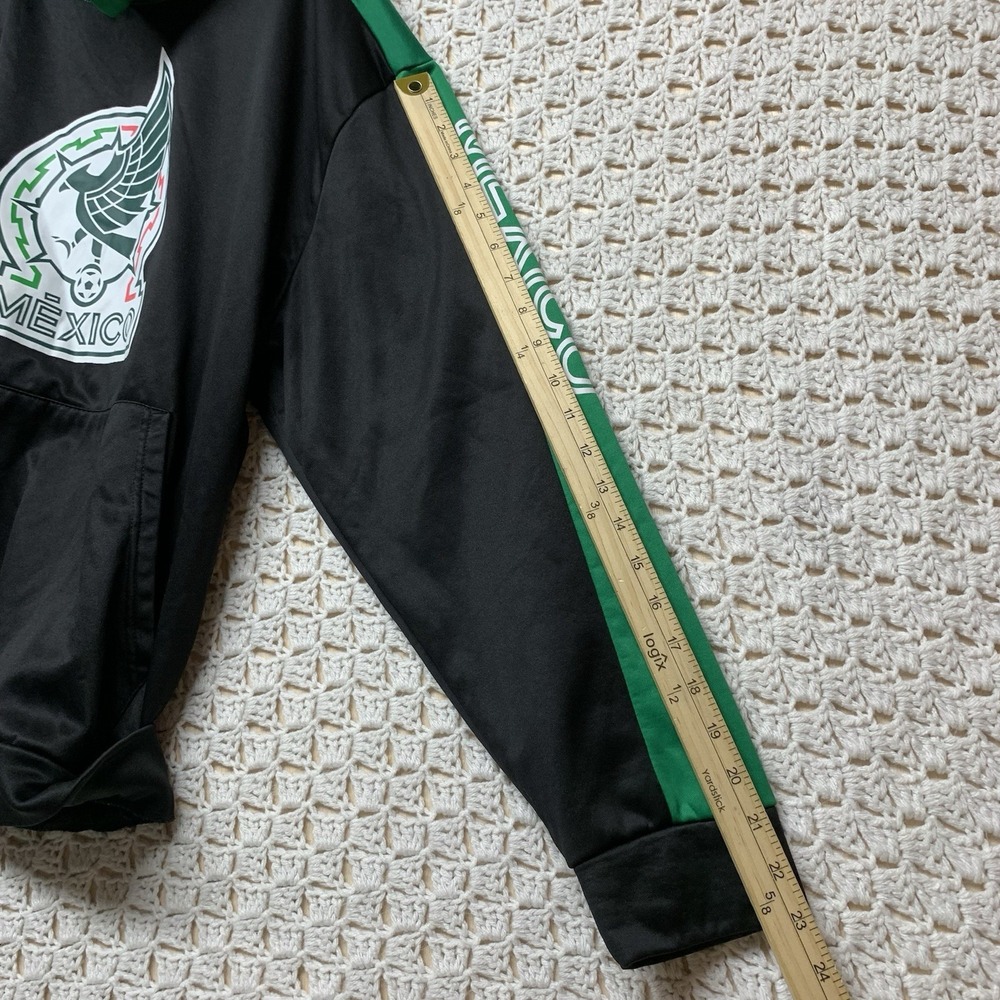 Mexico National Team Hoodie Adult Large Black Green Soccer Futbol ( No String) - Picture 9 of 10
